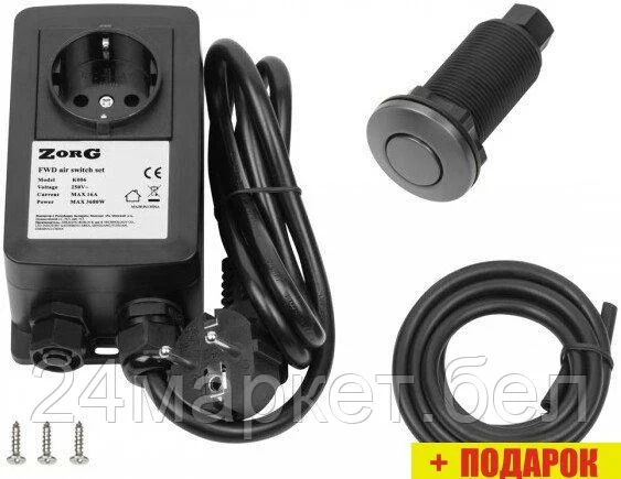Пневматическая кнопка ZorG Black PK BL
