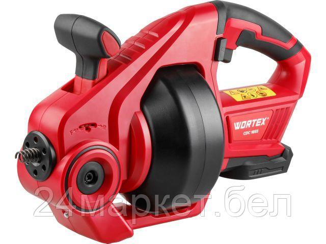 Аккум. прочистная машина WORTEX CDC 1855 в кор. ALL1 XLT SOLO (18 В, 0-550 об/мин, трос 7,6 м. Без АКБ и З/У) 1334781
