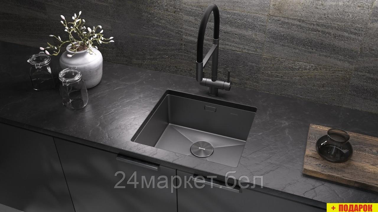 Кухонная мойка ZorG Zerox 49 U / IF Zurinox PVD Gunblack