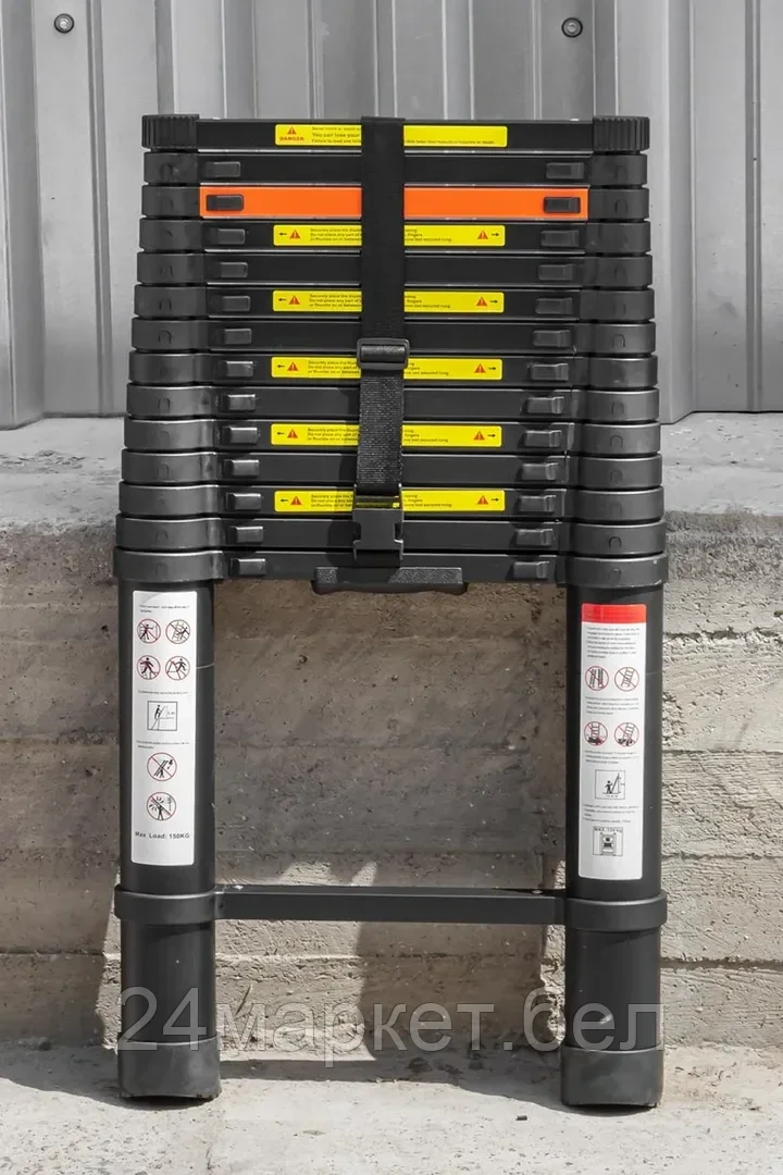 Лестница телескопическая алюм. бытовая 4.4м (15 ступ.) Rock FORCE RF-UP440