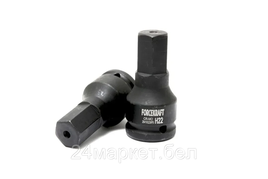 Головка-бита ударная 6-гранная 29мм,3/4" FORCEKRAFT FK-26410029MPB