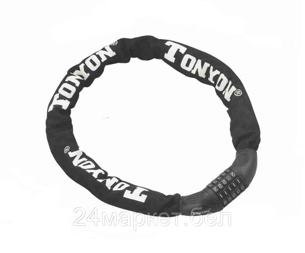 Замок велосипедный цепной кодовый ø6мм х 900мм, 732CH-0690 TONYON