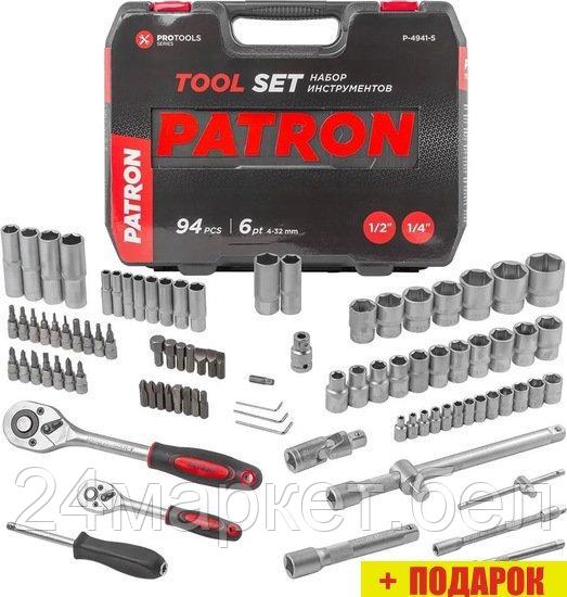Набор трещотка с головками и битами Patron P-4941-5 (94 предмета)