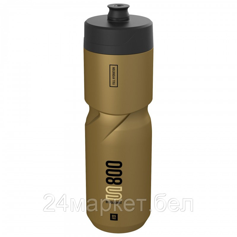 Велофляга S800, 800 мл, золотая/черная, 8645400093 POLISPORT
