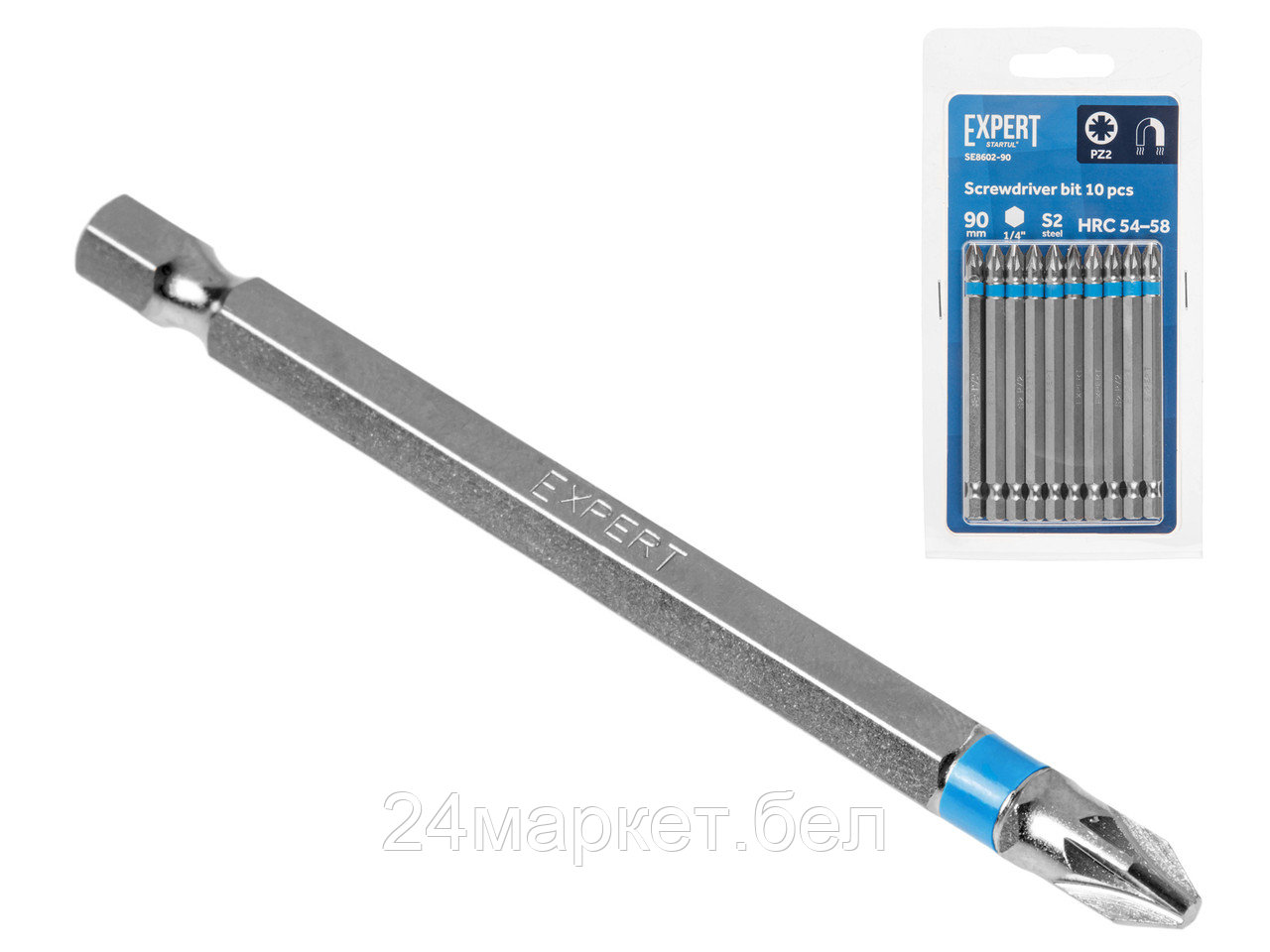 Насадка крестообразная PZ2 90мм 10шт EXPERT STARTUL (SE8602-90)