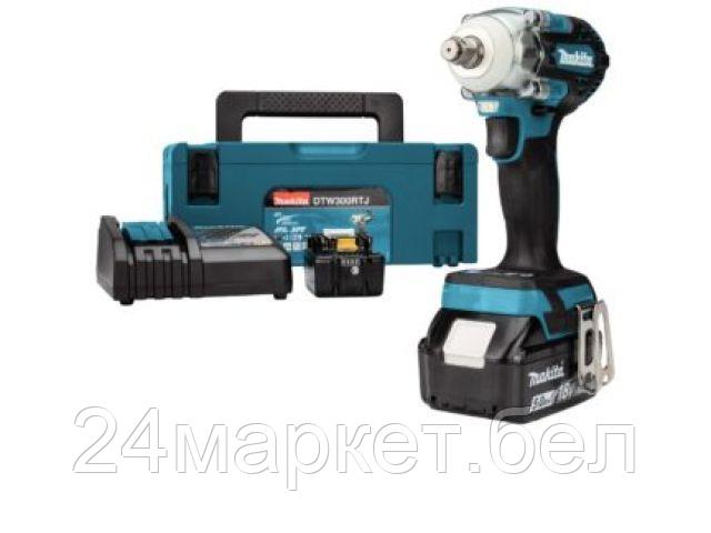 Аккум. ударный гайковерт MAKITA LXT DTW300SF1J MAKPAC (18.0 В, 1 акк., 3.0 А/ч Li-Ion, посадочн. квадрат 1/2 ", 330 Нм) DTW300SF1J