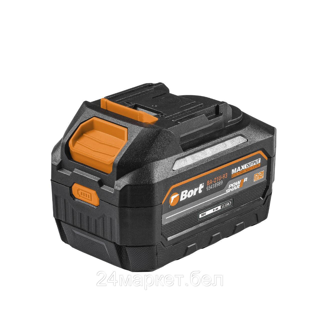 Аккумулятор Bort BA-21U-93 93418989 (18В/9 Ah)