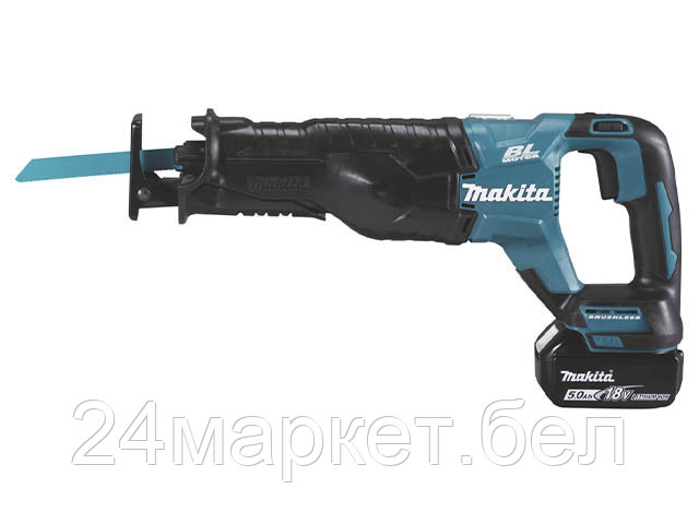 Аккум. сабельная пила MAKITA DJR 187 RTE в чем. (18.0 В, 2 акк., 5.0 А/ч, Li-Ion, дерево до 255 мм, металл до 20 мм) DJR187RTE