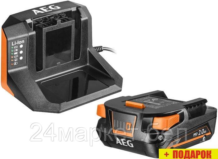 Аккумулятор с зарядным устройством AEG Powertools SET L1820S 4935478932 (18В/2 Ah + 18В)