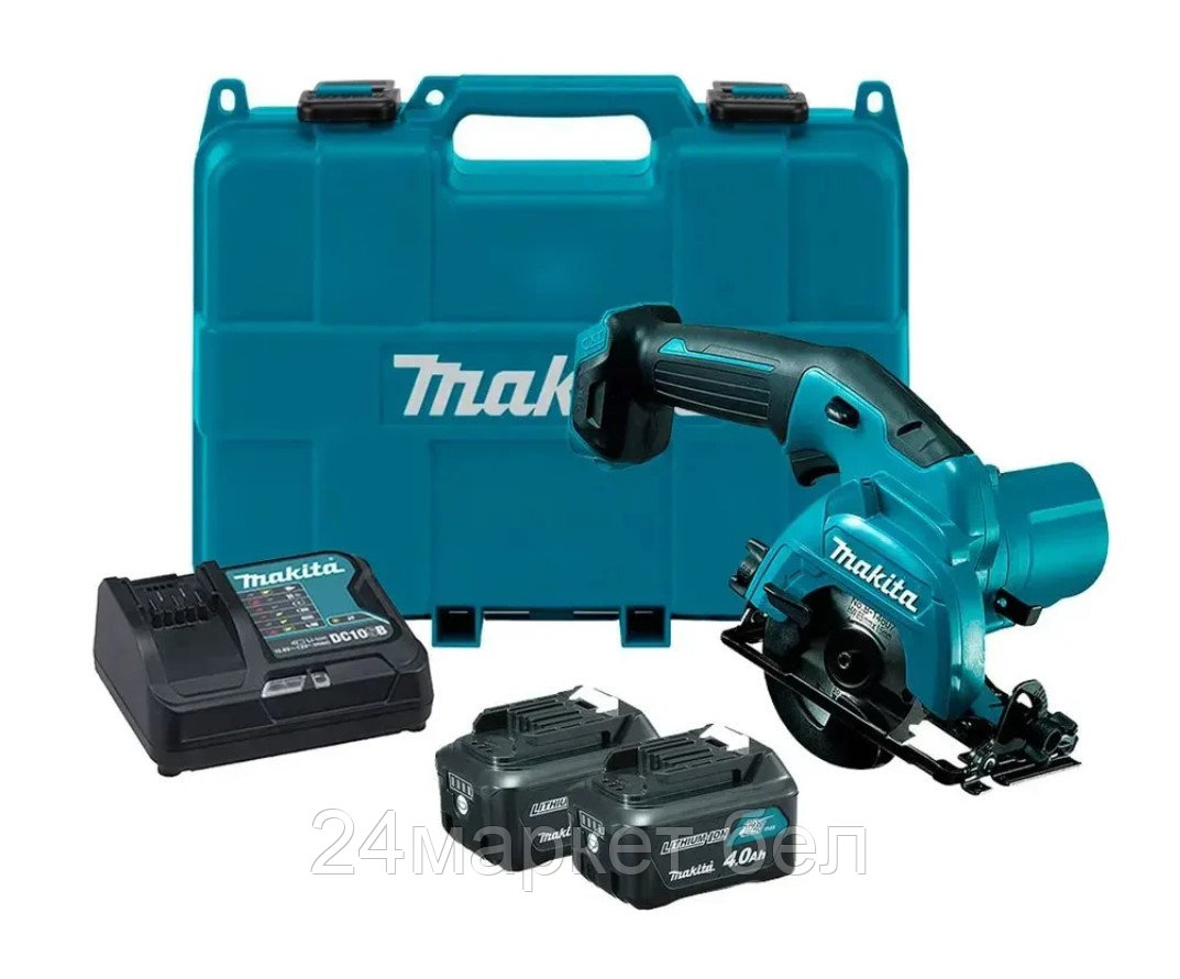 Аккум. циркулярная пила MAKITA CXT HS301DSME в кор. (12.0 В, 2 акк., 4.0 А/ч, Li-Ion, 85, до 25 мм) HS301DSME