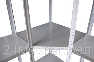 Metall ZAVOD 20000118747 Полка угл. СТФ 700х700 (500) (18 компл.креп., 6уг.ж)