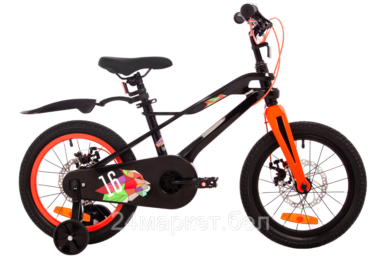 Детский велосипед Novatrack Lynx 16 2024 (черный)