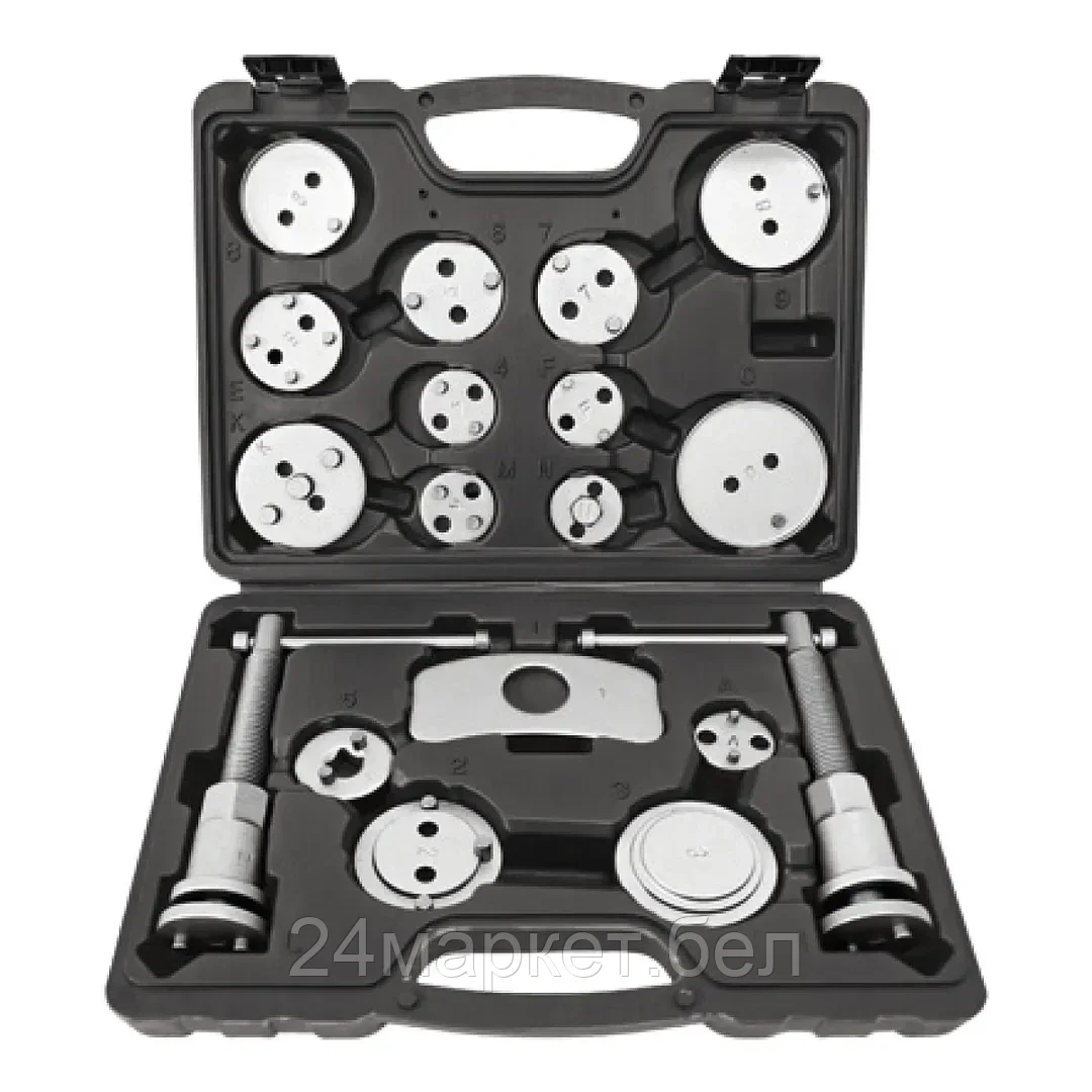 FK-012-5 MSA Набор инструментов, головки (10-15, 17, 19, 22, 24мм) с трещоткой и удлинителем, набор 12пр., 1/2" FORCEKRAFT