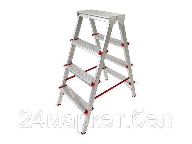 PRO STARTUL Россия Лестница-стремянка алюм. двухсторонняя 88 см 4 ступ. 3,4кг PRO STARTUL (ST9941-04)