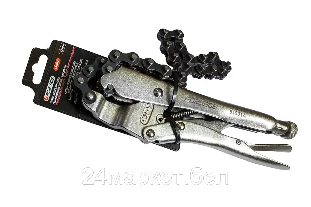 F-61901A Forsage Съемник масляного фильтра цепной с фиксацией (Ø 120мм)