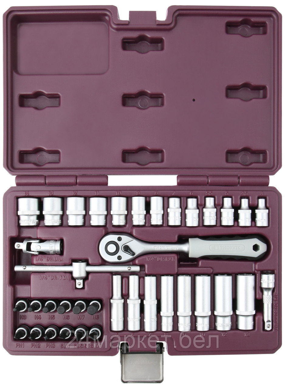 Thorvik TS038 TS038 Набор инструмента 1/4"DR, 38 предметов
