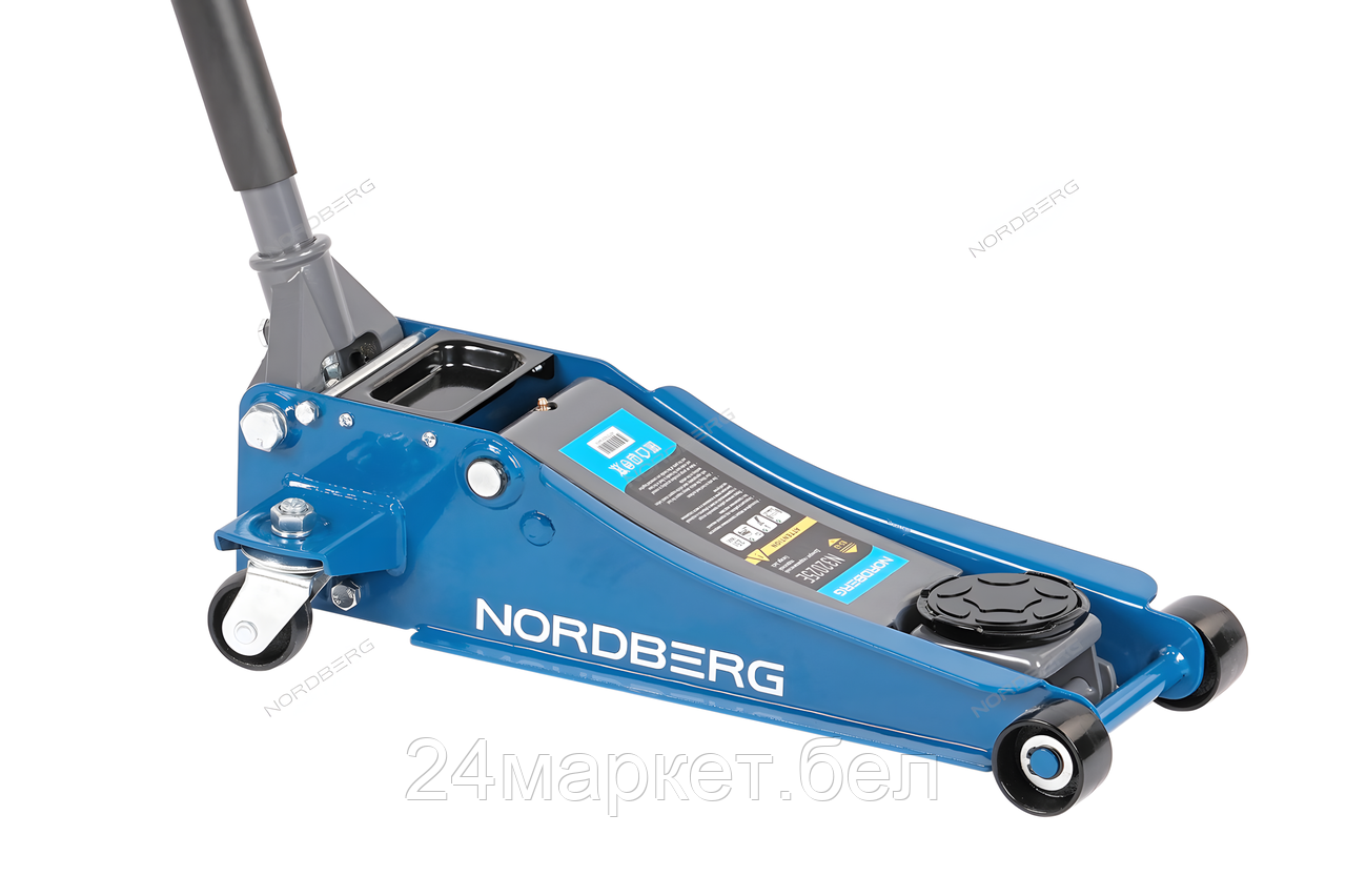 NORDBERG N32025E Домкрат подкатной 2,5 т с резиновой насадкой