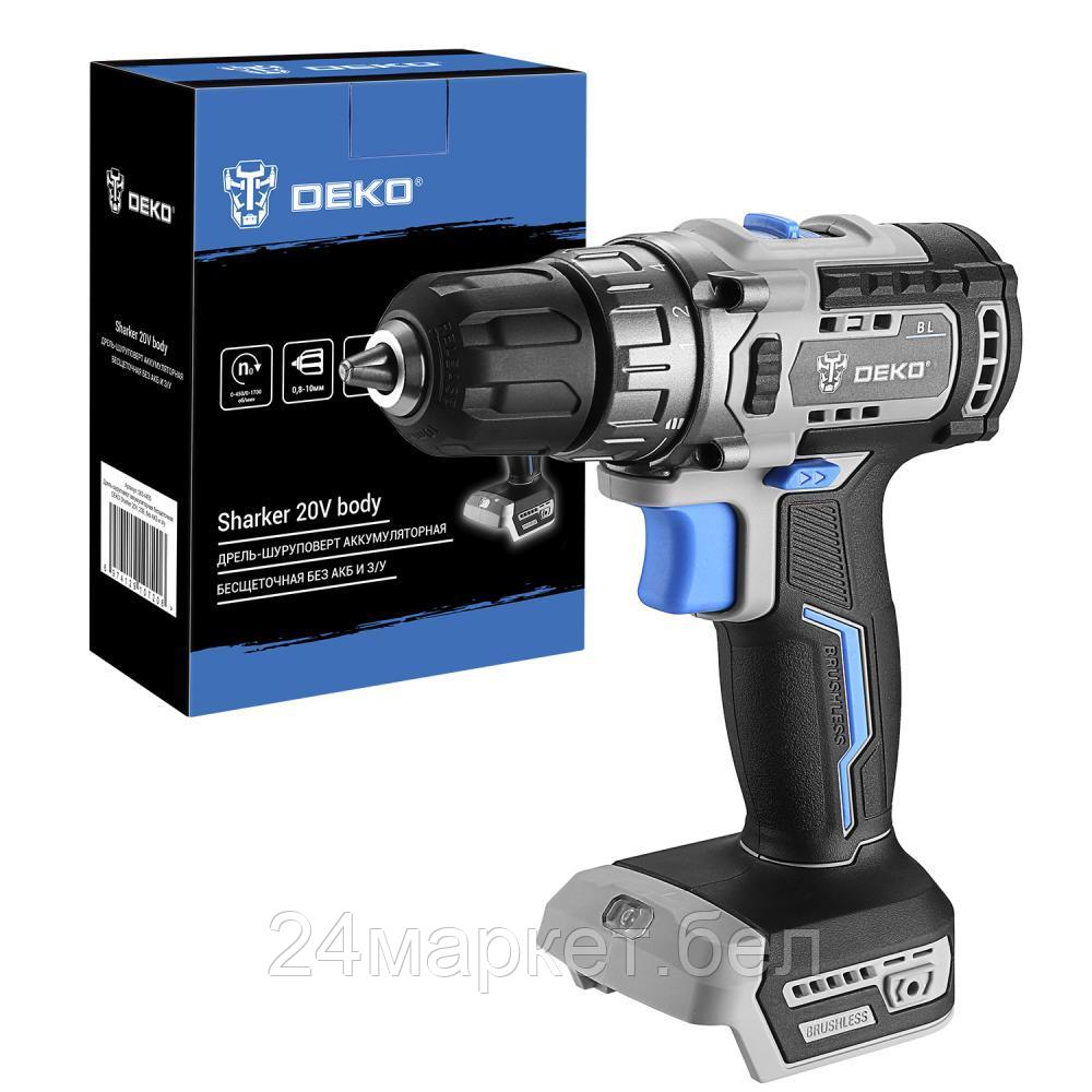 Дрель-шуруповерт аккумуляторная DEKO Sharker 20V (без батареи) 063-4455