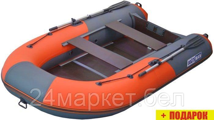 Моторно-гребная лодка BoatsMan BT330K (серый/оранжевый)
