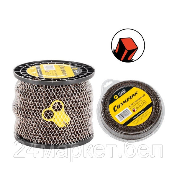 Корд трим. Hurricane saw twist 4,4 мм*28 м(зубчатый витой)+нож (C7095)
