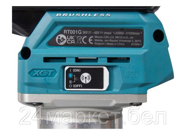 Аккум. фрезер кромочный MAKITA RT001GZ19 MAKPAC (40.0 В, БЕЗ АККУМУЛЯТОРА, цанга 8 мм, 31000 об/мин, регул. об.) RT001GZ19