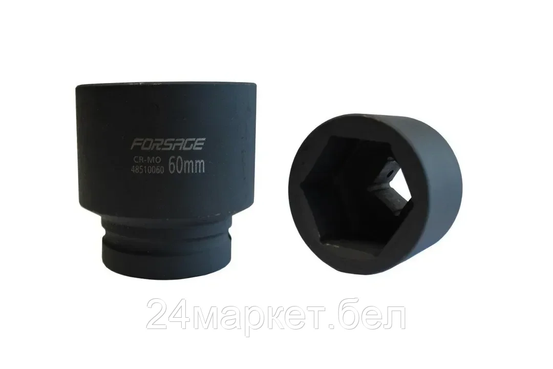 Головка ударная глубокая 60мм 6гр. 1" F-48510060