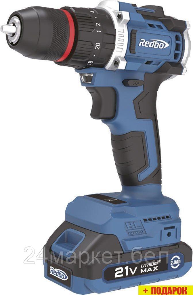 Ударная дрель-шуруповерт Redbo OAD-21PBL (с 2-мя АКБ, кейс)