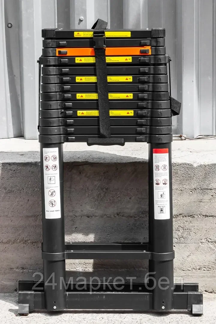 Стремянка телескопическая алюм. бытовая 5.4м (14+14 ступ.) Rock FORCE RF-UP540-2