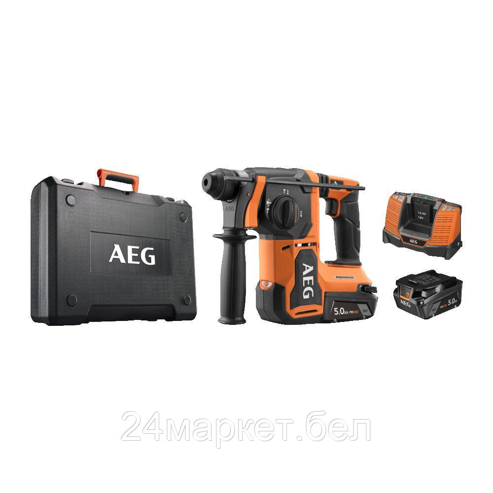 Перфоратор AEG Powertools BBH18BL2-502C 4935492343 (с 2-мя АКБ, кейс)