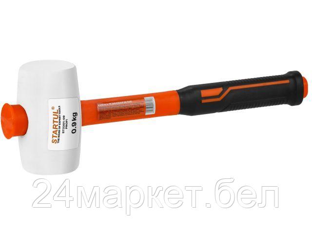 Киянка резиновая белая 0,9кг с фибергл. рукояткой STARTUL PROFI (ST2201-09) ST2201-09