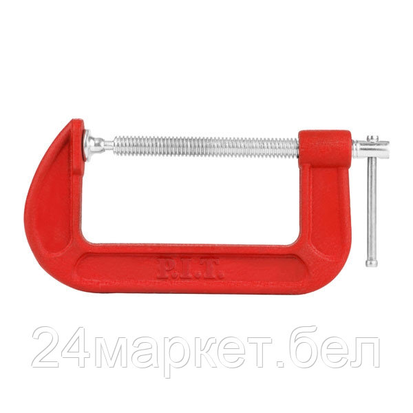 Струбцина винтовая P.I.T. CONTROL HCLG01-0125 (тип G, 125х63 мм, 6000 Н, сталь/чугун)