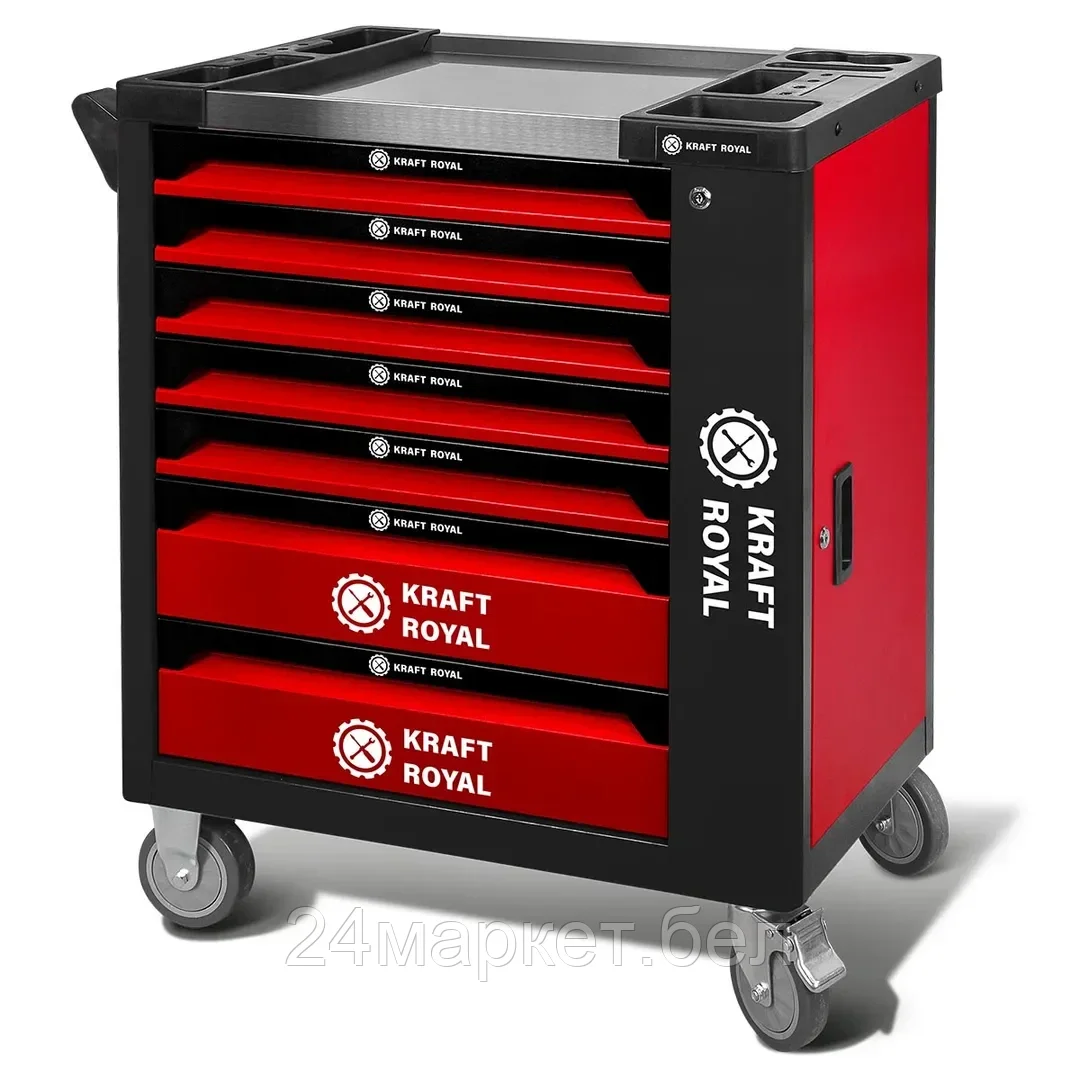 FK-55314 Набор ручных инструментов в стальной тележке ( 250пр. ) FORCEKRAFT-KRAFT ROYAL