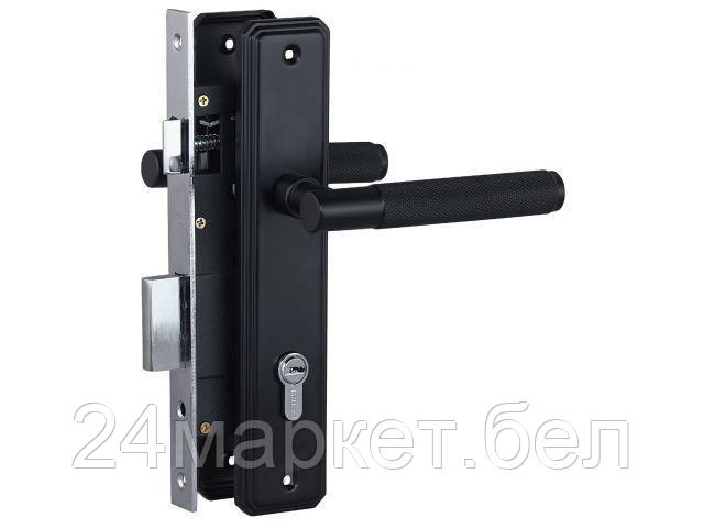 Замок врезной с/руч  БУЛАТ ЗВ4-1.02.02 ФЕРОНА черный  5 перф.кл. (УЗК) 15406