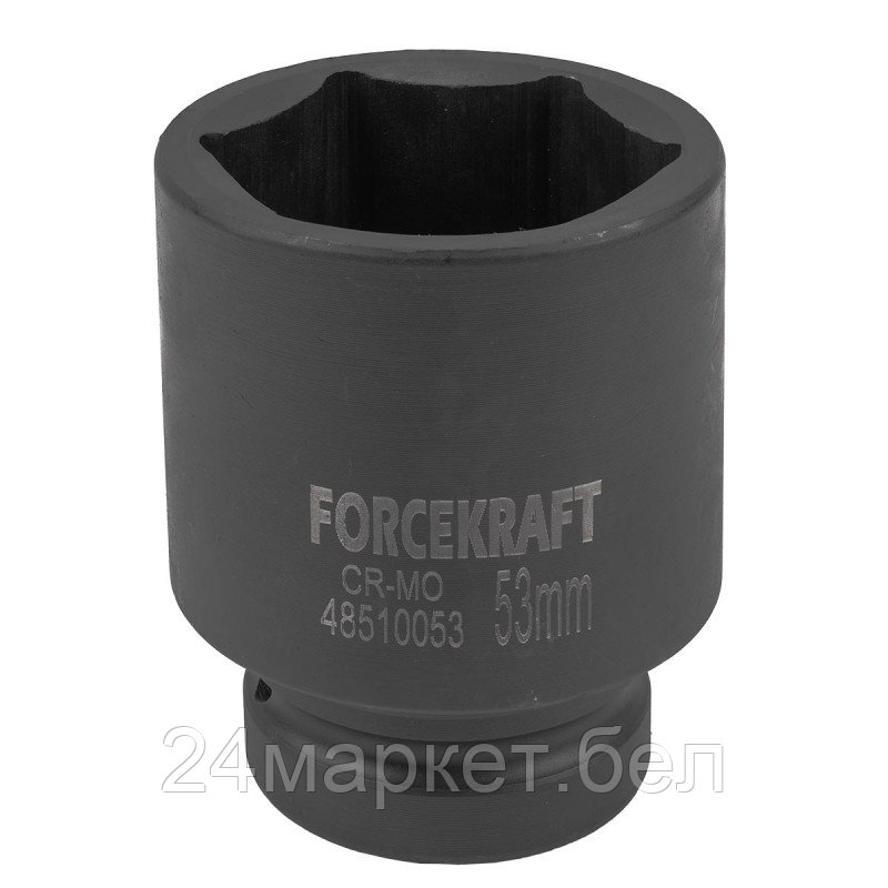 FK-48510053 FORCEKRAFT Головка ударная глубокая 1", 53мм (6гр.)