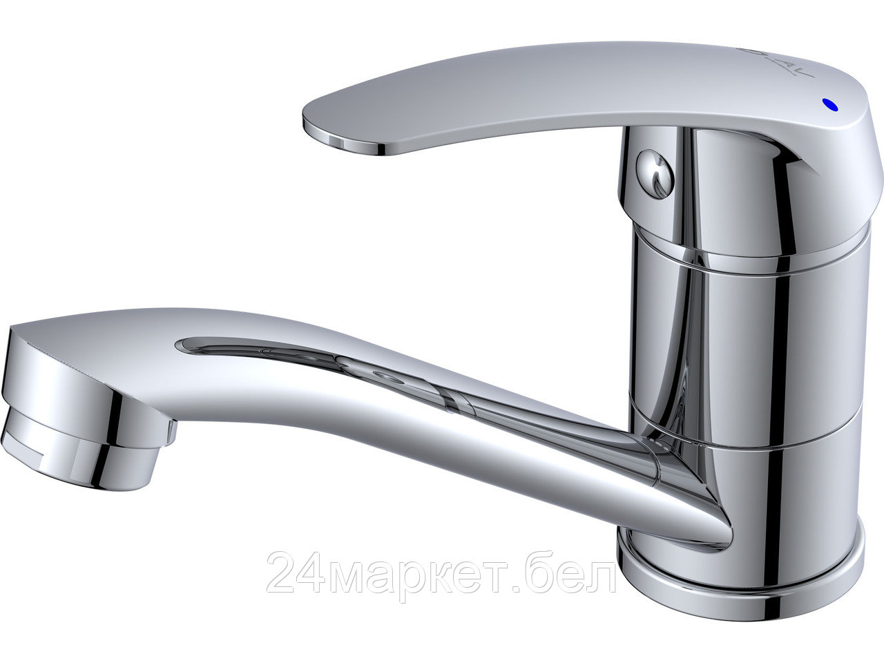 Смеситель для кухни (Lt) D35, серия SHU AV Engineering (Длинный L-излив, длина 150 мм, высота 82 мм, поворотный) AVSHU4-A136-445