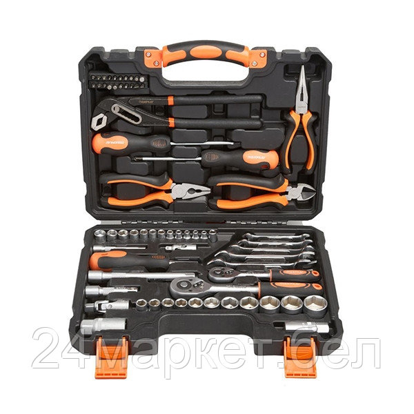 Набор инструментов MaxPiler, 65 предметов, 3/8" и 1/4", CrV (MXT-65-SET)