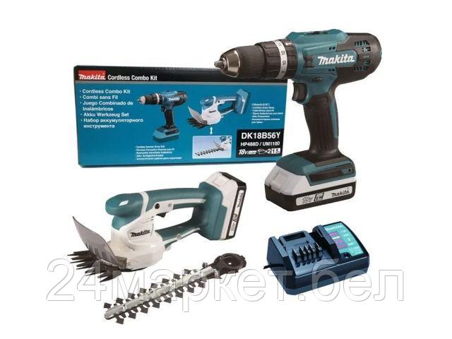 Аккум. дрель-шуруповерт MAKITA HP488D + аккум. кусторез UM110D DK18B56Y