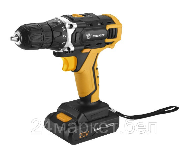 Дрель-шуруповерт Deko DKCD20FU-Li 063-4102 (с 1-им АКБ)