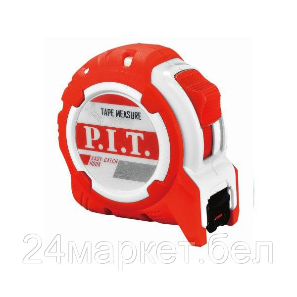 Рулетка с фиксатором P.I.T. 8 м x 25 мм, ABS+TPR (HTPM02-2508)