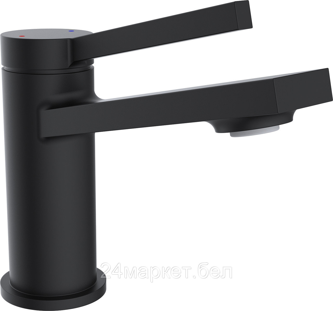 Смеситель для умывальника D35, серия 730 черный ECONOCE (Излив монолитный, длина 162,5 мм) EC0730BL